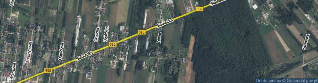 Zdjęcie satelitarne Dolina Liwca ul.